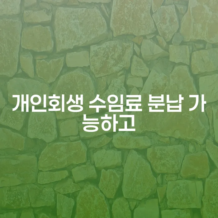 개인회생 빚청산 급증하는